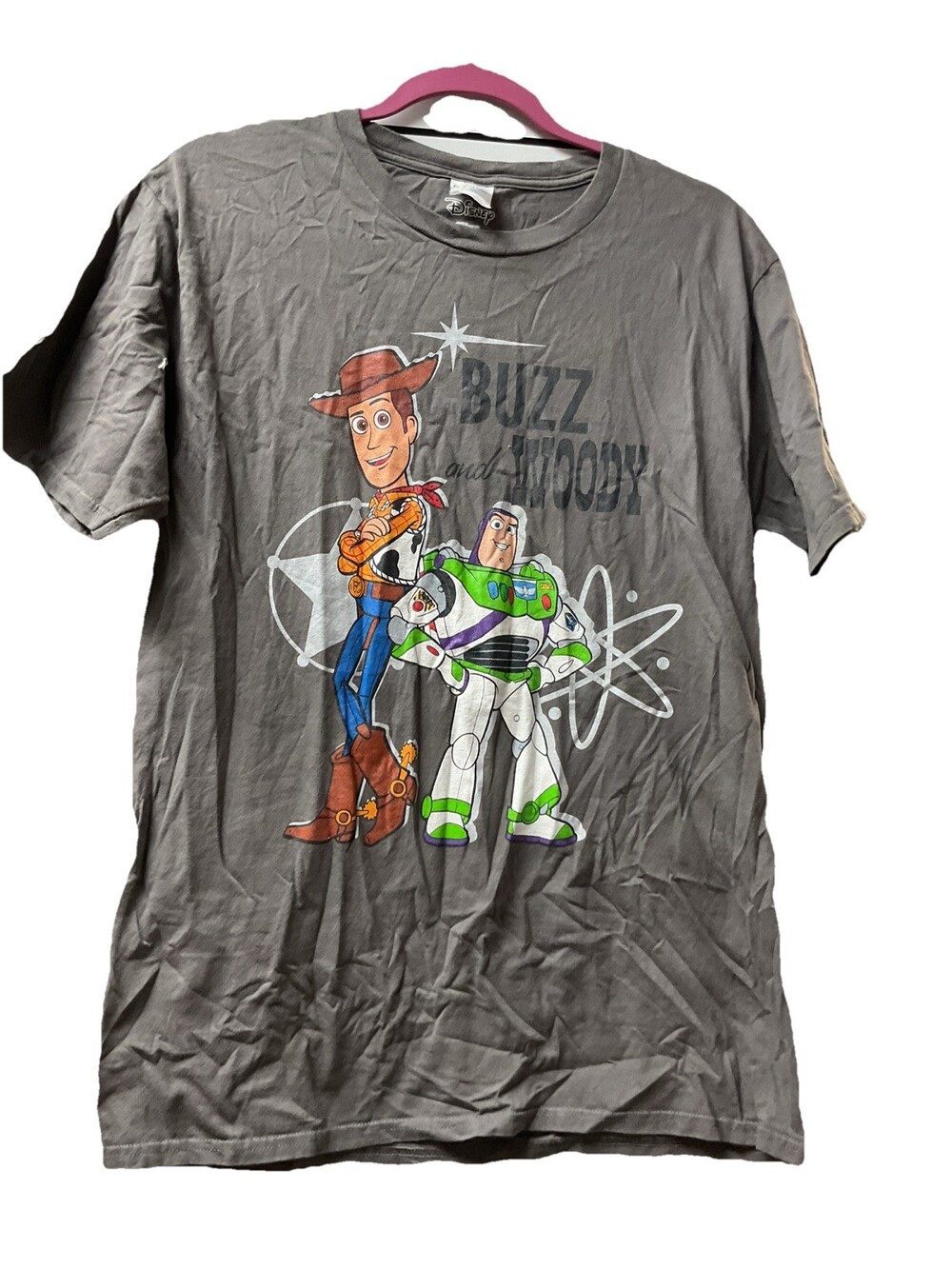 Toy Story 4 Disney Parks Buzee and Woody Shirt Size Medium Graphic Tee Shirt G74